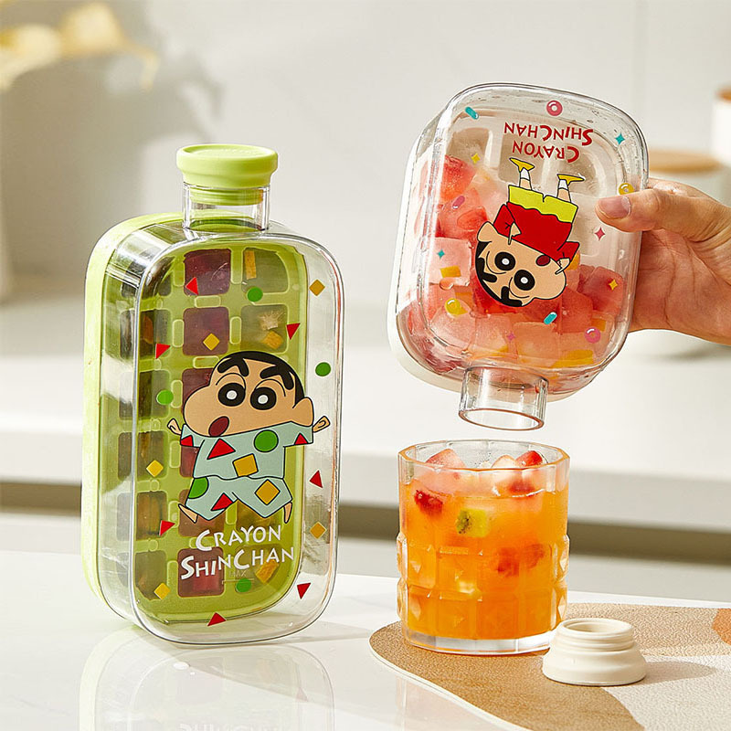 可愛卡通凍冰塊模具蠟筆小新冰格水壺